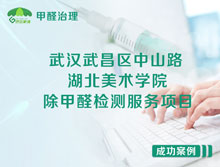 武漢武昌區(qū)湖北美術學院除甲醛檢測服務項目