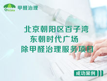 北京百子灣東朝時代廣場除甲醛治理服務(wù)項目
