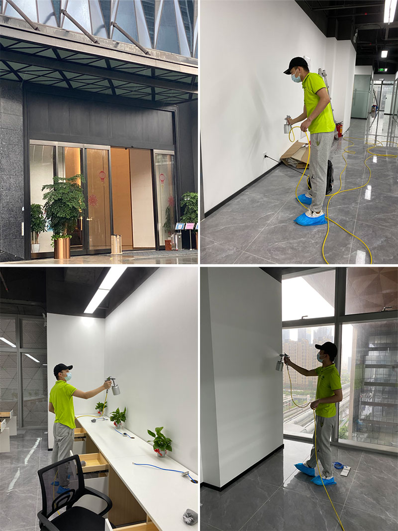 深圳龍華區(qū)民治街道大嶺社區(qū)騰龍路龍光玖鉆商務中心中期5A座辦公室除甲醛治理服務項目
