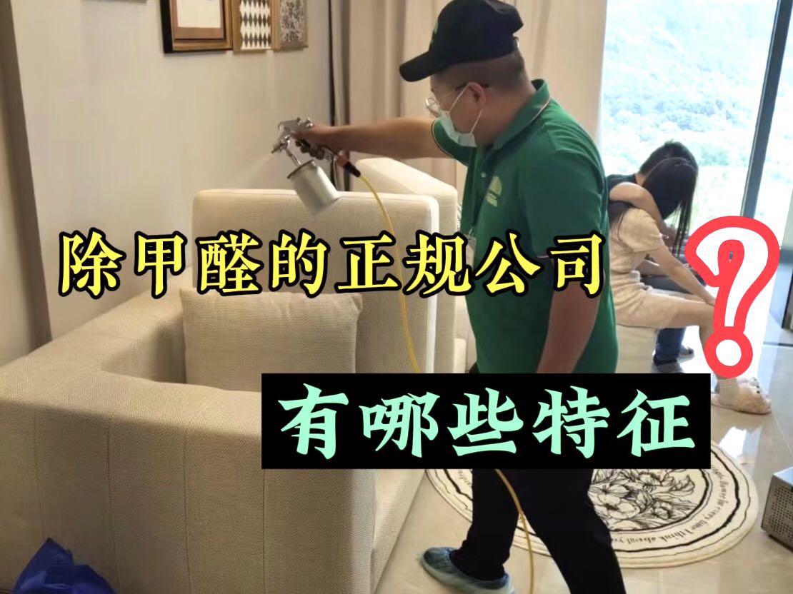 除甲醛的正規(guī)公司有哪些特征？